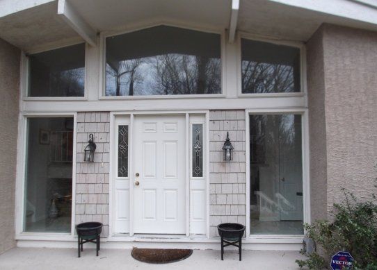 Entry Door with windows above  and sides